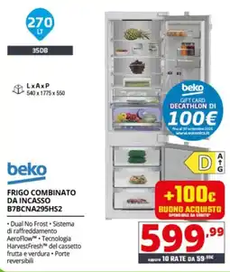 Comet FRIGO COMBINATO DA INCASSO BEKO offerta