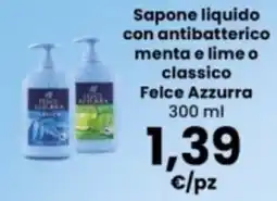 Interspar Sapone liquido con antibatterico Felce Azzurra offerta