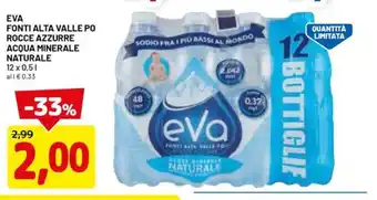 DPiù EVA ACQUA MINERALE NATURALE offerta