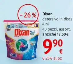 dm drogerie markt Dixan detergente in dischi 4in1 offerta