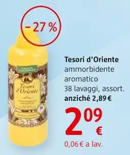 dm drogerie markt Tesori d'Oriente ammorbidente aromatico offerta