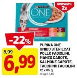 DPiù PURINA ONE UMIDO STERILCAT offerta