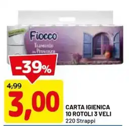 DPiù Fiocco Carta Igienica offerta