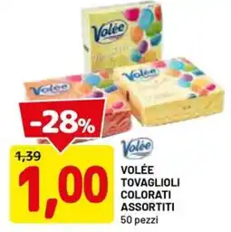 DPiù Volée tovaglioli colorati assortiti offerta