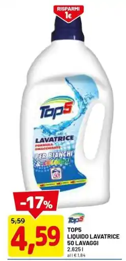 DPiù TOP5 LIQUIDO LAVATRICE offerta
