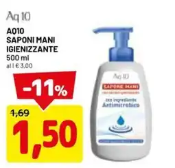 DPiù Sapone Mani Aq10 offerta