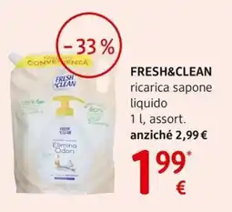 dm drogerie markt FRESH&CLEAN ricarica sapone liquido offerta