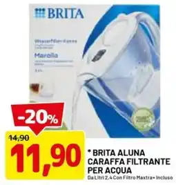 DPiù BRITA ALUNA CARAFFA FILTRANTE PER ACQUA offerta