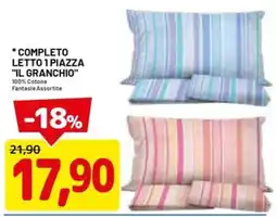 DPiù COMPLETO LETTO 1 PIAZZA "IL GRANCHIO" offerta