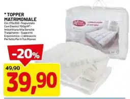 DPiù TOPPER MATRIMONIALE offerta
