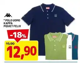 DPiù POLO UOMO KAPPA PIQUET FELIX offerta