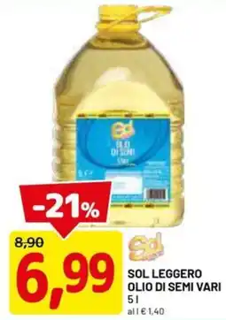 DPiù Sol Leggero Olio di Semi Vari offerta