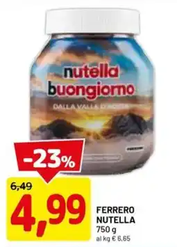 DPiù nutella buongiorno offerta