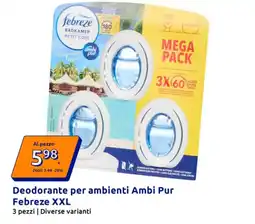 Action Deodorante per ambienti Ambi Pur Febreze XXL offerta