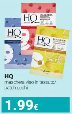 Tigotà Hq maschera viso in tessuto/patch occhi offerta