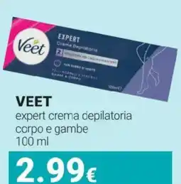 Tigotà Veet expert crema depilatoria corpo e gambe offerta