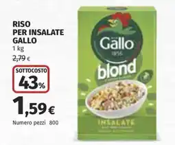 Ipercoop Riso per insalate Gallo offerta