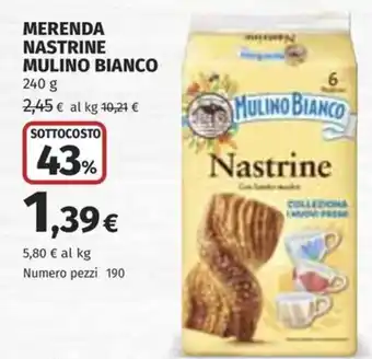 Ipercoop Nastrine Mulino Bianco offerta