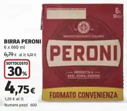 Ipercoop Birra Peroni offerta