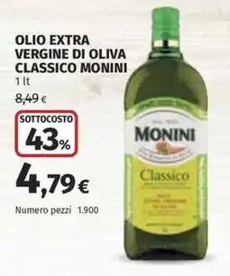 Ipercoop Olio extra vergine di oliva classico Monini offerta