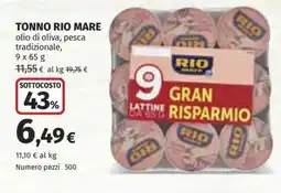 Ipercoop TONNO RIO MARE offerta