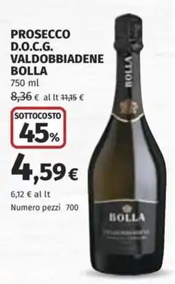 Ipercoop Prosecco D.O.C.G. Valdobbiadene Bolla offerta