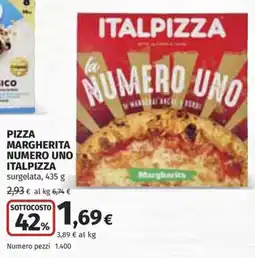 Ipercoop Pizza Margherita Numero Uno Italpizza offerta