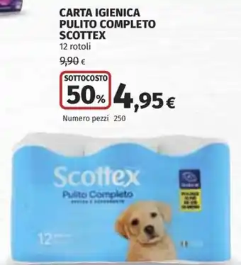 Ipercoop Carta igienica Pulito Completo Scottex offerta