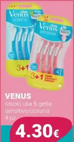 Tigotà Venus rasoio usa & getta sensitive/oceana offerta