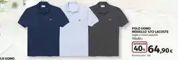 Ipercoop POLO UOMO MODELLO 1212 LACOSTE offerta