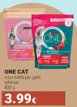 Tigotà ONE CAT crocchette per gatti bifensis offerta