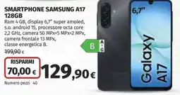 Ipercoop SMARTPHONE SAMSUNG A17 offerta