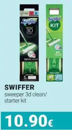 Tigotà Swiffer sweeper 3d clean/starter kit offerta