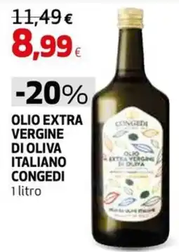 Ipercoop OLIO EXTRA VERGINE DI OLIVA ITALIANO CONGEDI offerta