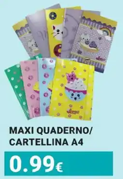 Tigotà MAXI QUADERNO/CARTELLINA A4 offerta