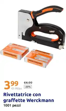 Action Rivettatrice con graffette Werckmann offerta