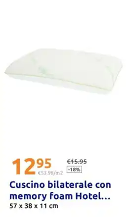Action Cuscino bilaterale con memory foam Hotel... offerta