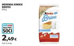 Ipercoop Kinder Brioss offerta