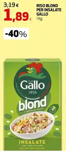 Ipercoop Riso blond Gallo offerta