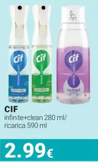 CIF infinite+clean/ ricarica