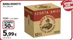 Ipercoop Birra Moretti offerta