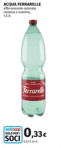 Ipercoop Acqua Ferrarelle offerta
