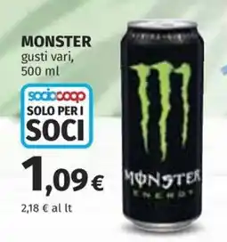 Ipercoop Monster offerta