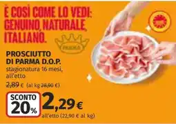 Ipercoop Prosciutto di Parma D.O.P. offerta
