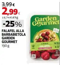 Ipercoop Falafel alla barbabietola Garden Gourmet offerta