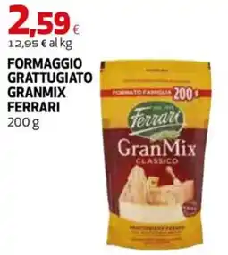 Ipercoop Formaggio Grattugiato Granmix Ferrari offerta