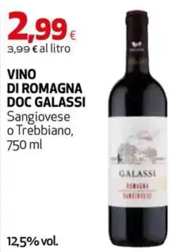 Ipercoop Vino di Romagna DOC Galassi offerta
