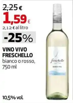 Ipercoop Vino Vivo Freschello offerta