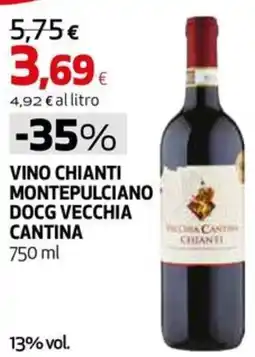 Ipercoop Vino Chianti Montepulciano DOCG Vecchia Cantina offerta