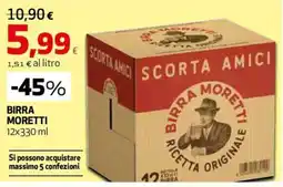 Ipercoop Birra Moretti offerta